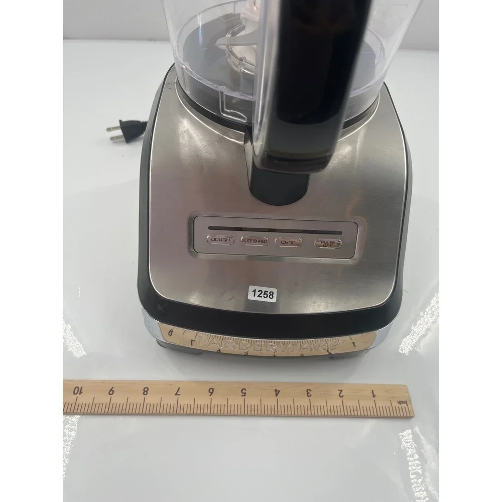 Farberware‎ Food Processor Stainless Steel Black Dough Slice Shred Chop 1258
